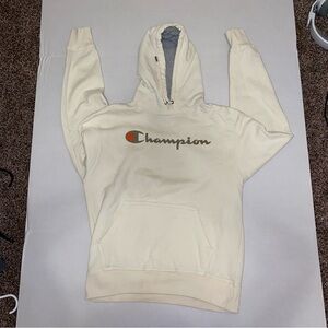 Champion Off-White (Cream) Pullover Hoodie